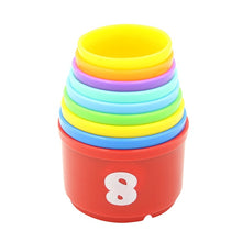 Load image into Gallery viewer, 1 Set Baby Children Kids Educational Toy Figures Letters Folding Cup Pagoda  Hot
