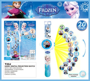 Cartoon Children Watches Disney Frozen 2  Child Wrist Watch Projection Cartoon Pattern Digita Watch Girls Gift Boys Party Toys