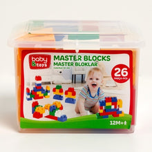 Load image into Gallery viewer, ebebek baby&amp;toys Baby Master Blocks 26 Pieces Toy Stacking Baby Toys 13 24 Months Toy Toddler Stacking Toys
