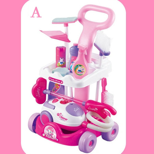 Children's Set Home Simulated Carriage Cleaning Tool Vacuum Cleaner Small Home Appliances Toys Tremble Small Toys