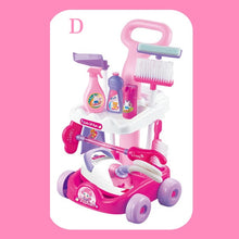 Load image into Gallery viewer, Children&#39;s Set Home Simulated Carriage Cleaning Tool Vacuum Cleaner Small Home Appliances Toys Tremble Small Toys
