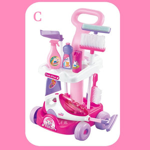 Children's Set Home Simulated Carriage Cleaning Tool Vacuum Cleaner Small Home Appliances Toys Tremble Small Toys