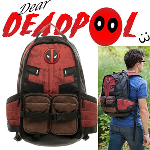 Deadpool escola sacos marvel comics deadpool super herói filme guerra civil capitão américa masculino mochila de viagem portátil mochilas